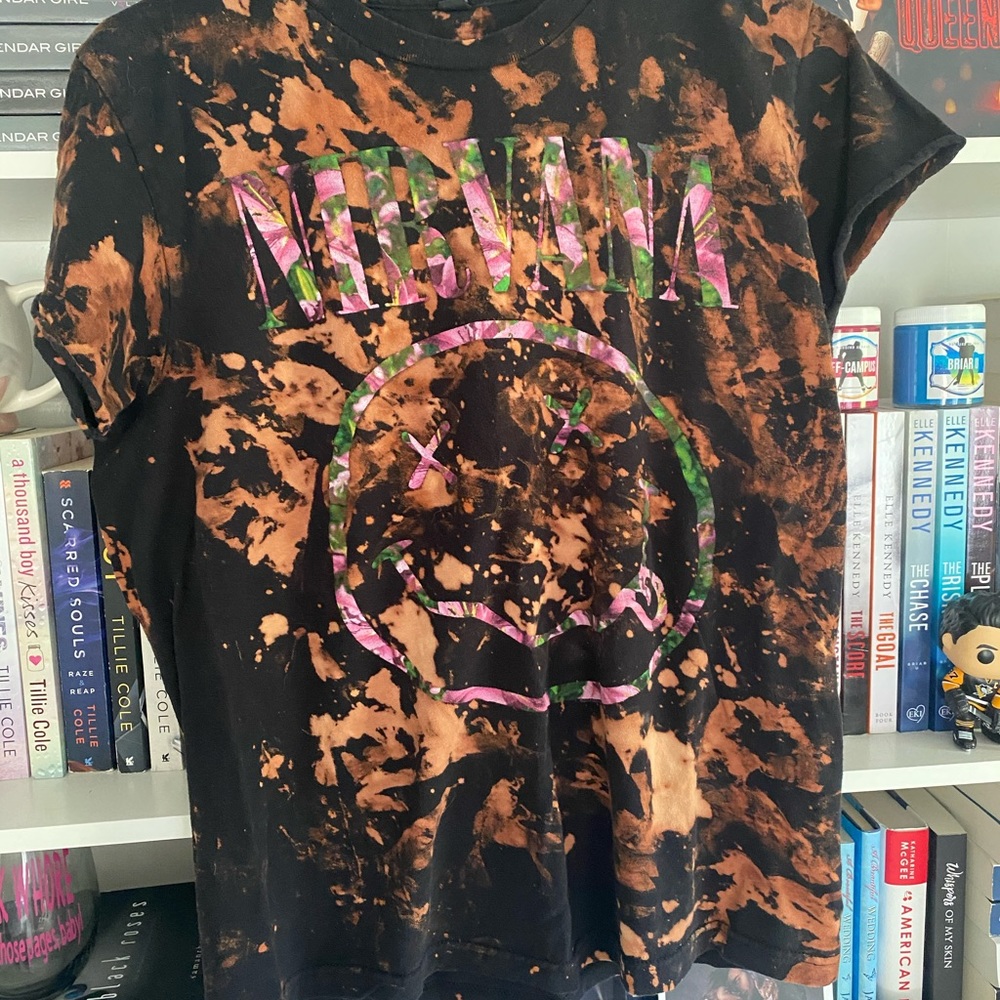 Custom made the dye nirvana shirt